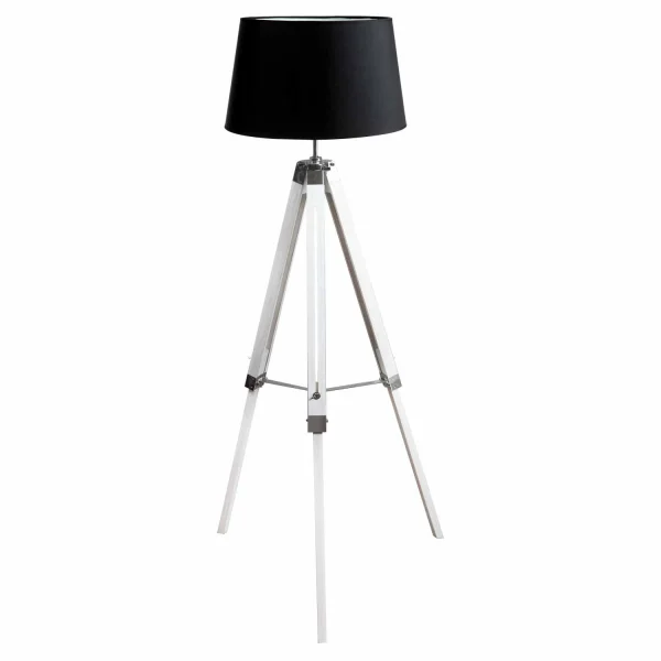 LAMPE DE PLANCHER AVRIL ÉCRAN NOIR