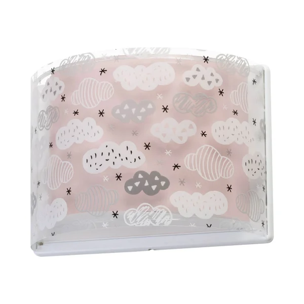 LAMPE MURALE DE NUAGES ROSES