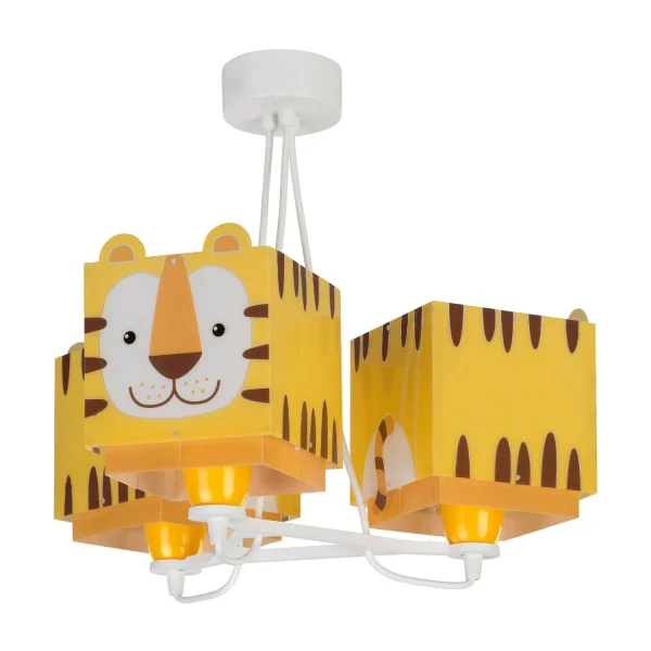 LAMPE POUR ENFANTS 3 PETITES LUMIÈRES DE TIGRE E27