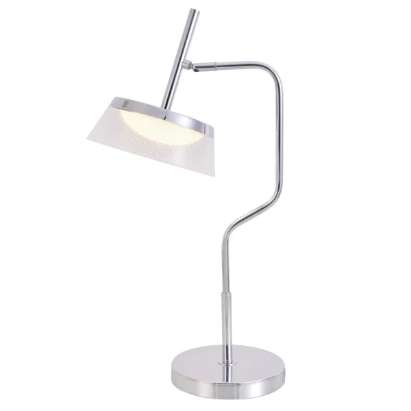 LAMPE DE TABLE LED 9W 4000K ACIER CHROMÉ ATENEA