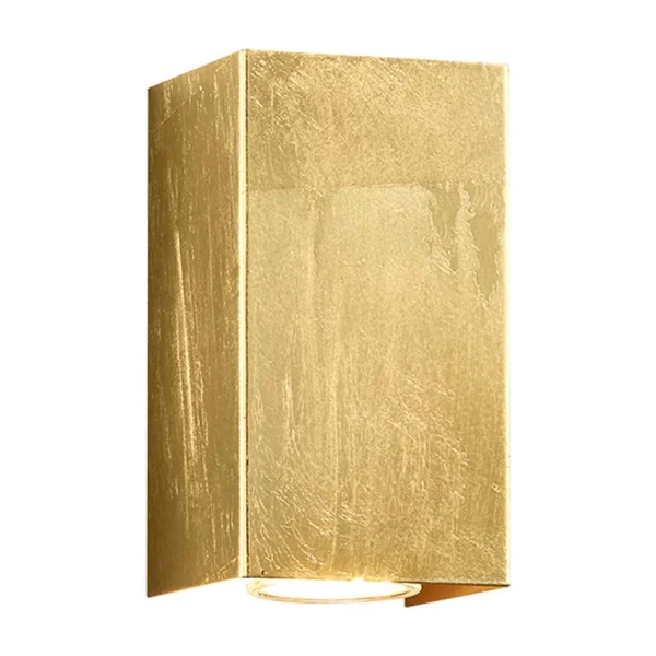 APLIQUE DE PARED 2 LUCES GU10 DORADO 8 CM LEIRE