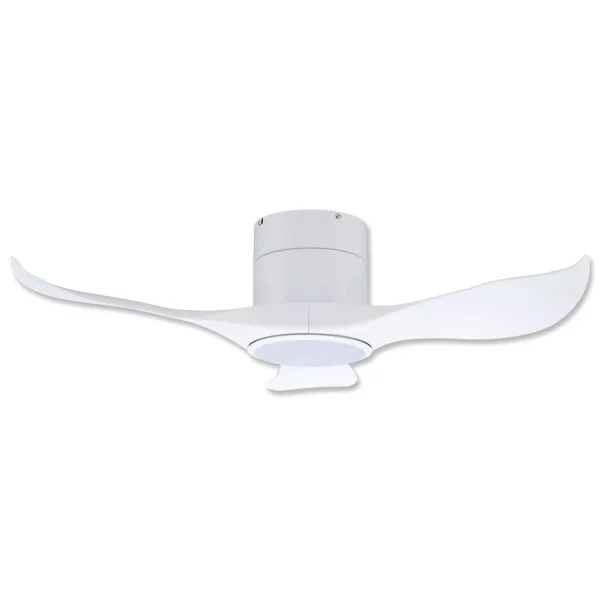 VENTILATEUR DE PLAFOND LED LUNDIN 3P 18W BLANC RÉGLABLE