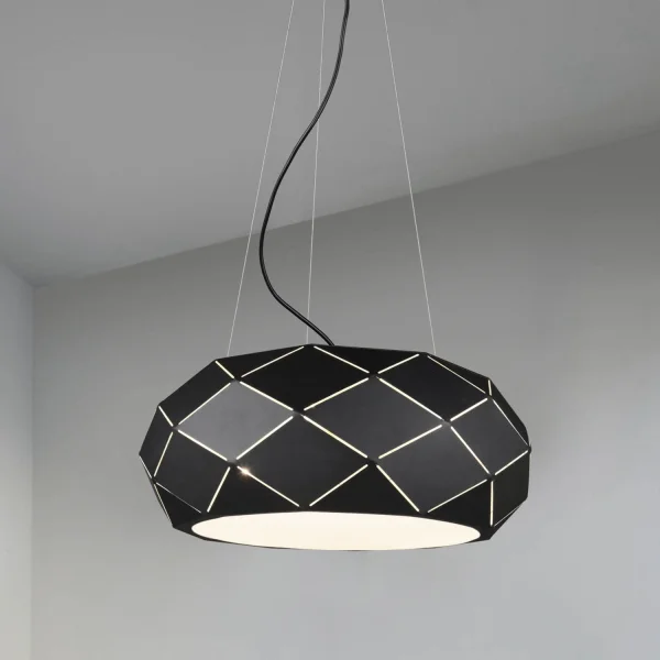 LAMPE DE PLAFOND 3 LUMIÈRES NICASIA BLACK METAL