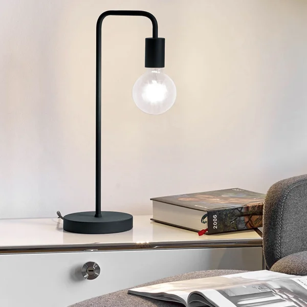 LAMPE DE TABLE EN GLADSTONE NOIR