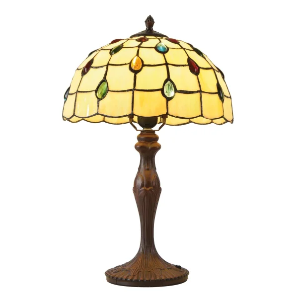 LAMPE DE TABLE 1 LUMIÈRE 30 CM TIFFANY JEWEL