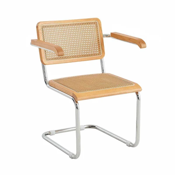 FAUTEUIL WEBSTER DROIT EN ROTIN NATUREL