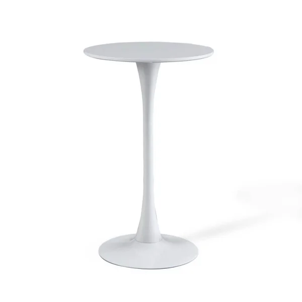 TABLE HAUTE SAN ANTONI Ø60 CM BLANC