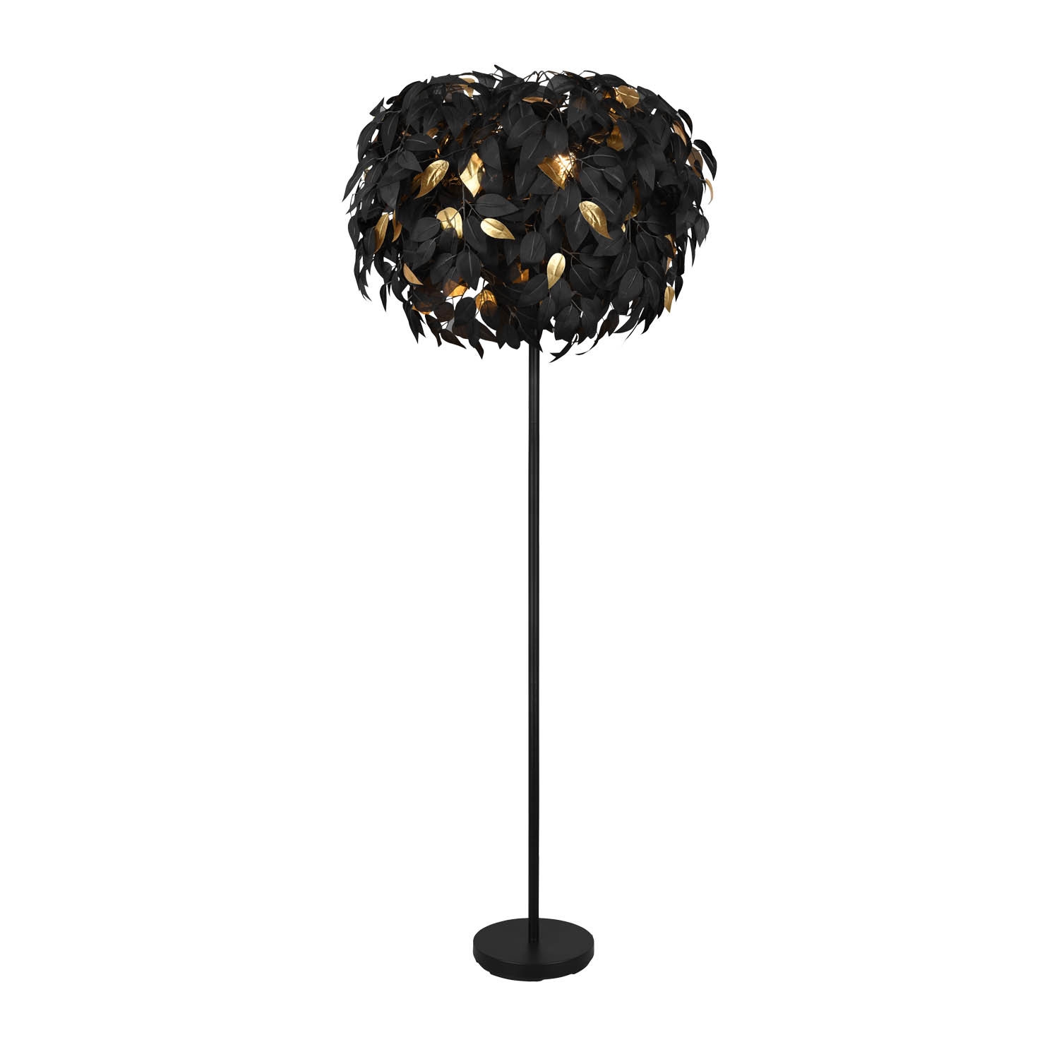 SAYDY Lampadaire LED, Lumière Blanche/Lumière Chaude/Gradation en Continu  Moderne Grand Lampadaire, Lampadaires de Lecture pour Salon Chambre Bureau  (Couleur : Noir, Taille : Lumière Chaude) 