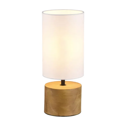 Lampe design en bois abat-jour blanc - Ruche Référence : CD_Lu73G