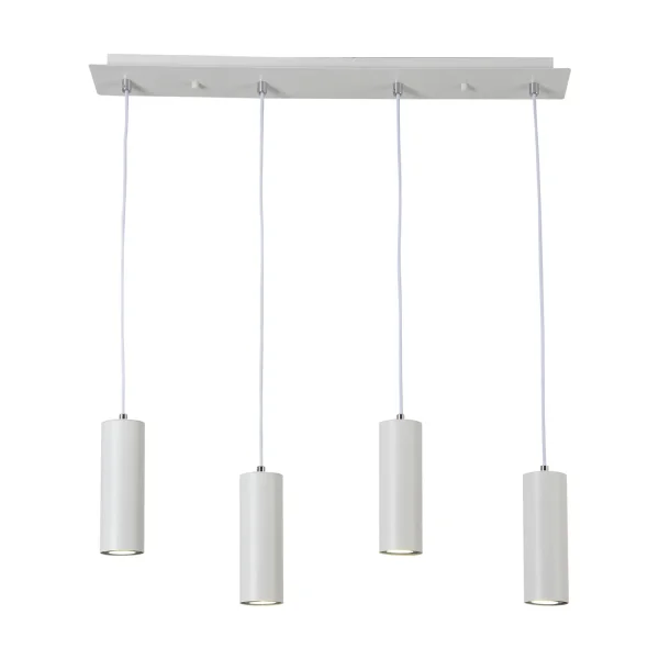 SUSPENSION 4 LUMIÈRES BLANC GU10 ADARA