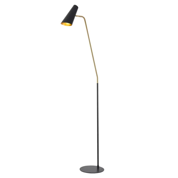 LAMPADAIRE ACIER DORÉ/NOIR BAILEY