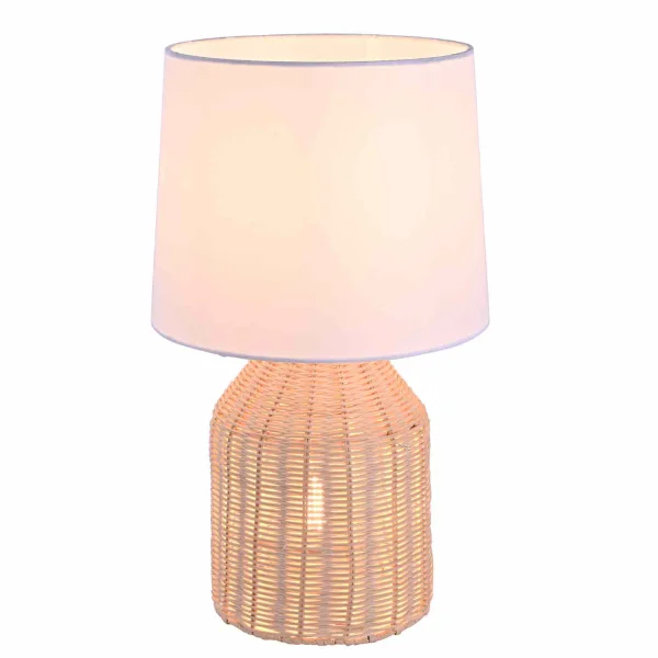 LAMPE DE TABLE ROTIN AMELIE