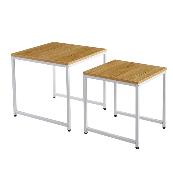 ENSEMBLE DE TABLES GIGOGNES BLANCHES SWINDON