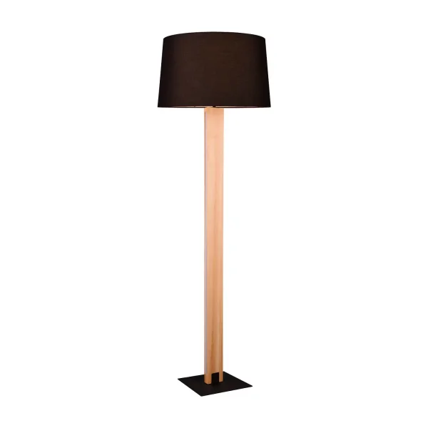 LAMPADAIRE E27 BASE EN BOIS AVEC LED 10W ROXANA