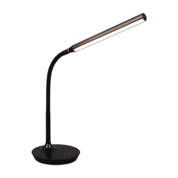 LAMPE DE TABLE LED TACTILE 5W RÉGLABLE NOIR TANNER