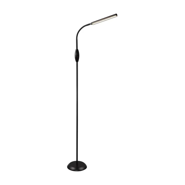 LAMPADAIRE LED TACTILE 5W RÉGLABLE NOIR TANNER