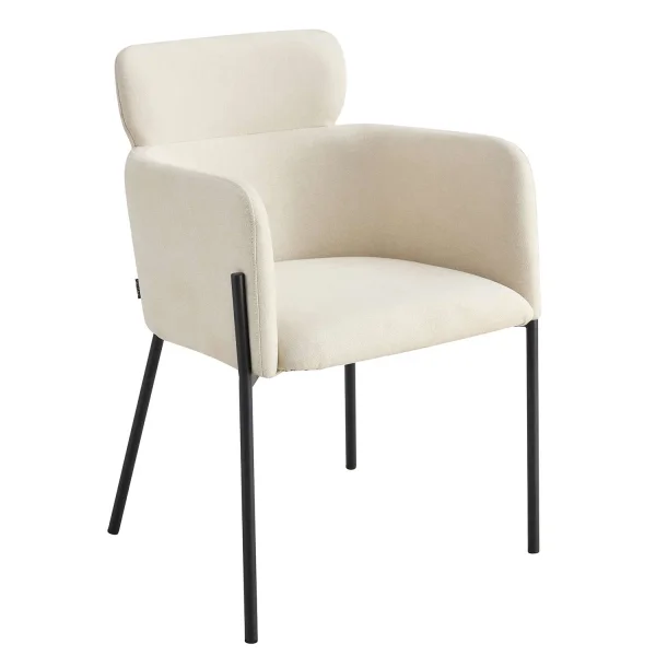 FAUTEUIL TAPISSÉ BEIGE COSMO