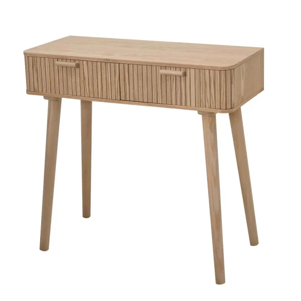 BUREAU CONSOLE RAYURES NATUREL ROYCE