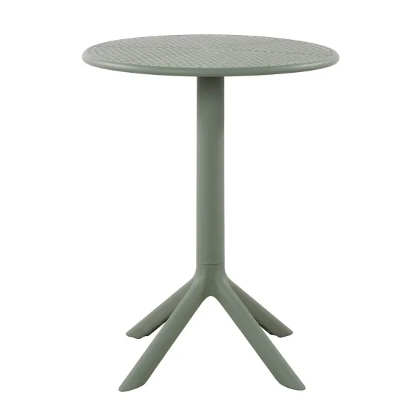 TABLE DE JARDIN POLYPROPYLÈNE VERT KALE Ø60 CM KORA