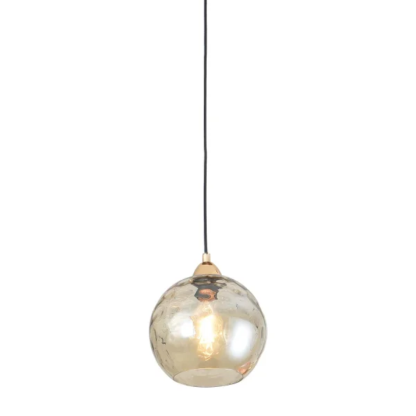 LUSTRE SUSPENDU 1 LUMIÈRE TULIPE AMBRE NERIUM