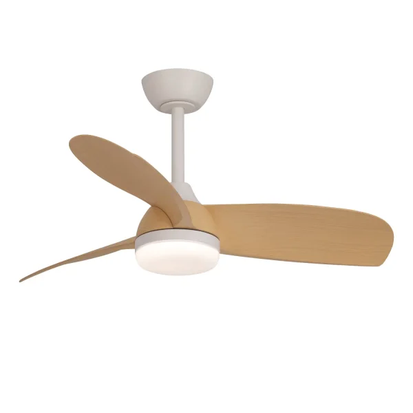 VENTILATEUR DE PLAFOND AVEC LUMIÈRE MOTEUR DC SIERRA COULEUR BOIS CLAIR Ø 91,4 CM