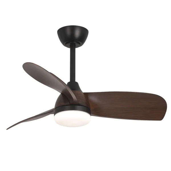 VENTILATEUR DE PLAFOND AVEC LUMIÈRE MOTEUR DC SIERRA COULEUR NOYER Ø 91,4 CM