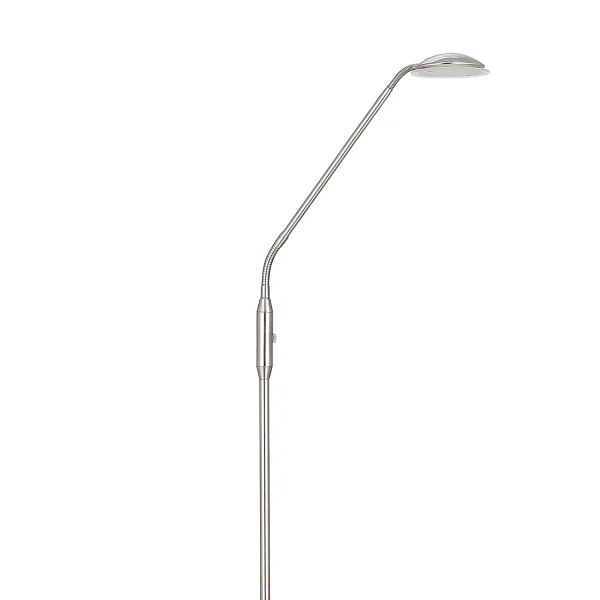 LAMPE DE PLANCHER LED MAXIMALE 5W NICKEL SATINÉ