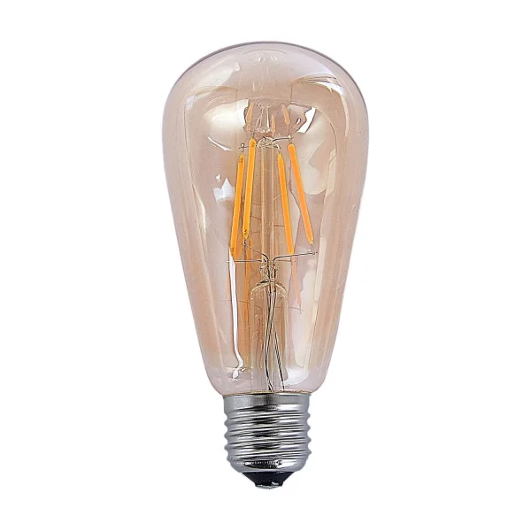 AMPOULE DECORATIVE AMBRE LED E27 4W 360 LM